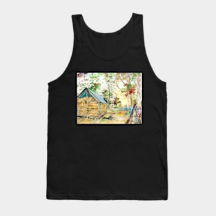 Asian Barn at Sunset Tank Top